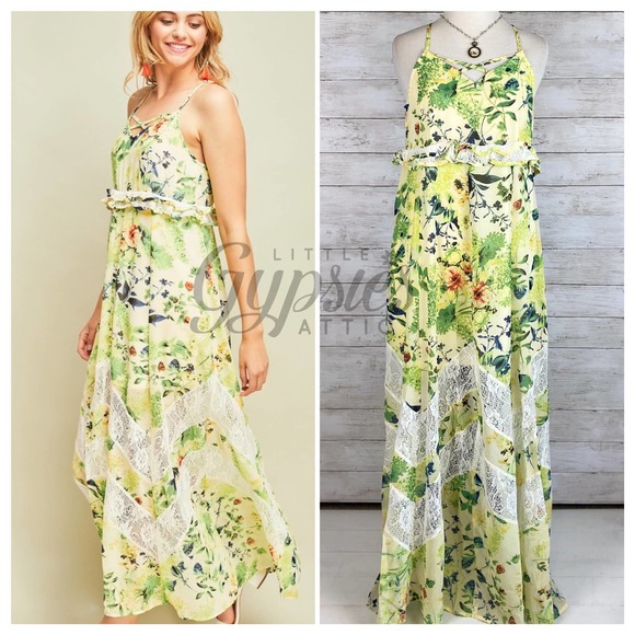 entro Dresses & Skirts - Entro Tropical Resort Maxi Dress